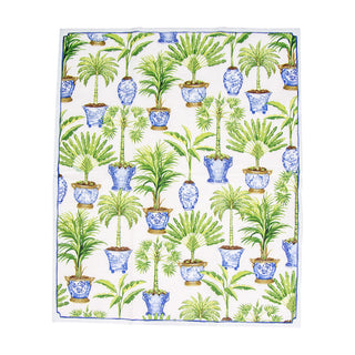 Potted Palms White Guest Towel