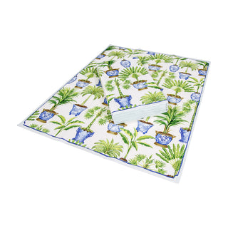Potted Palms White Guest Towel