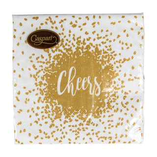 Cheers Gold Napkin Cocktail