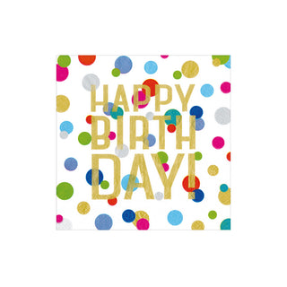 Confetti-Happy Birthday Napkin Cocktail