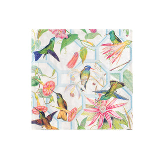 Hummingbird Trellis Napkin Cocktail