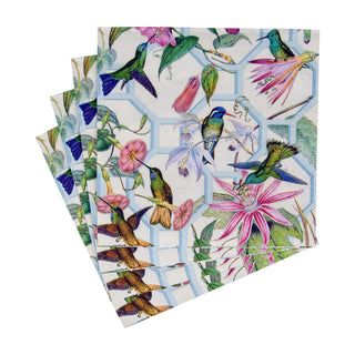 Hummingbird Trellis Napkin Cocktail