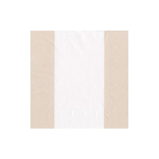 Bandol Stripe Natural Napkin Cocktail