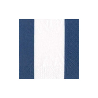 Bandol Stripe Navy Napkin Cocktail