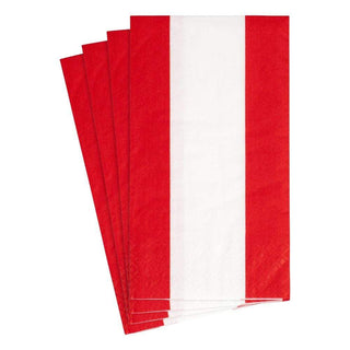 Bandol Stripe Red Guest Towel