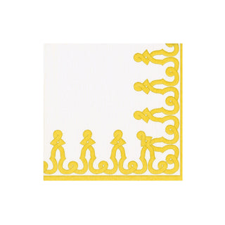 Dessin Passementerie Dijon Paper Lin Boxed Cocktail Napkins - 15 Per Package