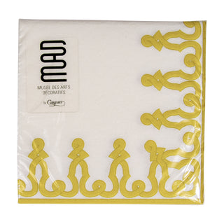 Dessin Passementerie Dijon-Ppr Lin Napkin Airlaid Cocktail-15 In