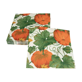 Heirloom Pumpkins Ivory/Orange Napkin Luncheon