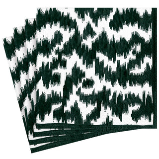 Modern Moire Black Dinner Napkin - package of 20
