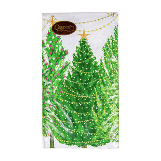 Christmas Trees With Lights Guest Towel