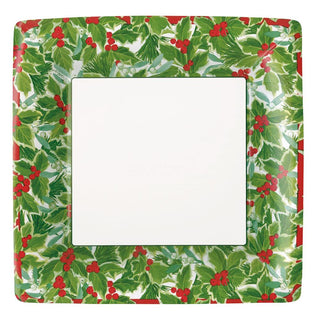 Holly And Mistletoe  Sq Dinner Plates Square
