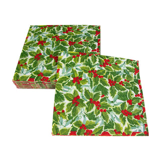 Holly And Mistletoe Napkin Luncheon