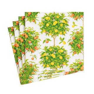 Citrus Topiaries White Napkin Cocktail