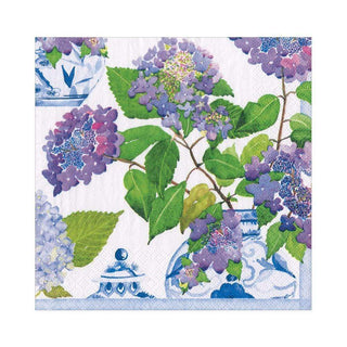 Hydrangeas And Porcelain Napkin Luncheon