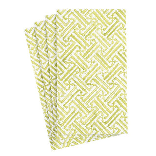 Fretwork Moss Green Guest Towel
