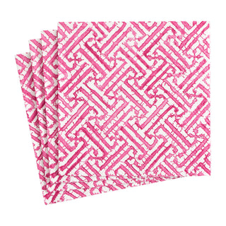 Fretwork Fuchsia Napkin Luncheon