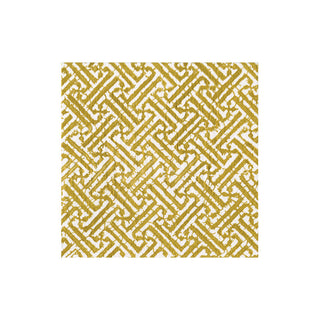 Fretwork Gold Cocktail Napkin - package of 20