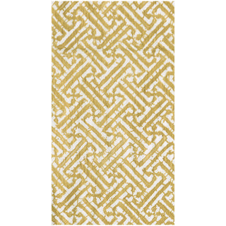 Fretwork Gold Guest Towel - package of 15