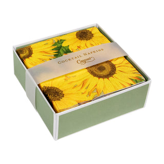 Sunflowers  Napkin Box Cocktail - 40 per box