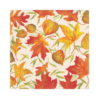Woodland Leaves Ivory Napkin Luncheon