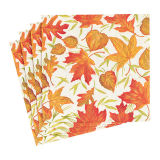 Woodland Leaves Ivory Napkin Luncheon