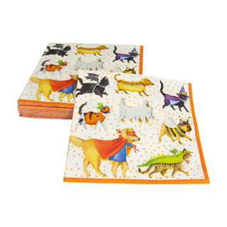 Pets In Costume Napkin Luncheon