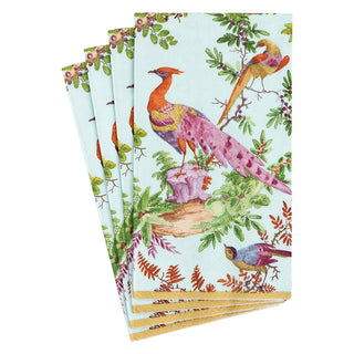 Chelsea Birds Celadon Guest Towel - package of 15