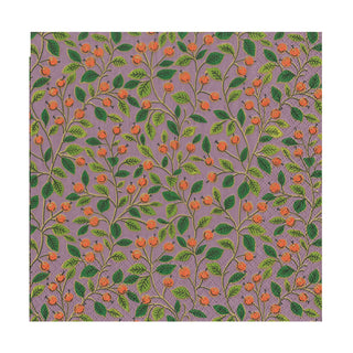 Berries And Leaves Soft Plum Napkin Luncheon