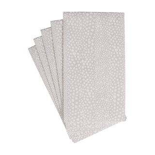 Pebble Grey-Paper Linen Guest Towels Airlaid - 12 In