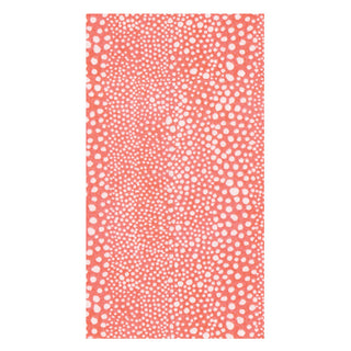 Pebble Coral-Paper Linen Guest Towels Airlaid - 12 In