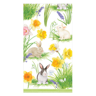 Bunnies And Daffodils Guest Towel