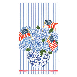 Flags And Hydrangeas Guest Towel
