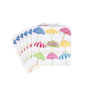 Beach Umbrellas  Napkin Box Cocktail - 40 per box