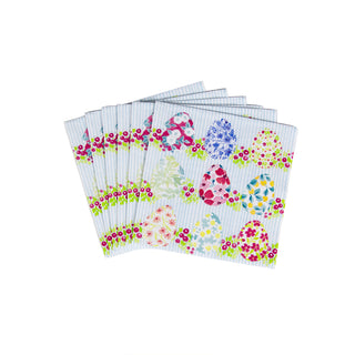 Floral Easter Eggs  Napkin Box Cocktail - 40 per box