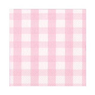 Gingham Pink Napkin Luncheon