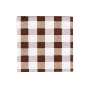 Gingham Chocolate Napkin Cocktail