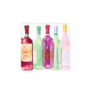 Wine Bottles  Napkin Box Cocktail - 40 per box