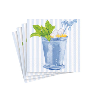 Mint Julep Blue Napkin Cocktail