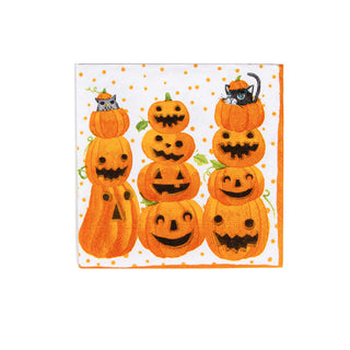 Jack O'Lanterns  Napkin Box Cocktail - 40 per box