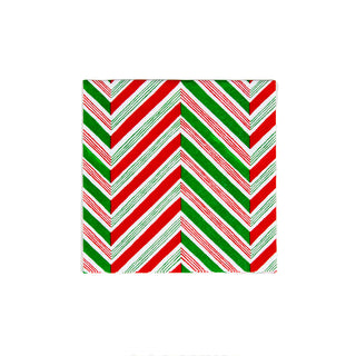 Candy Cane Stripes  Napkin Box Cocktail - 40 per box