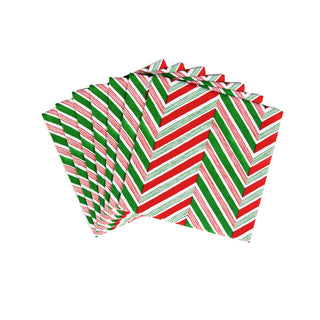 Candy Cane Stripes  Napkin Box Cocktail - 40 per box