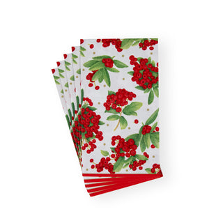 Christmas Berry Red Guest Towel