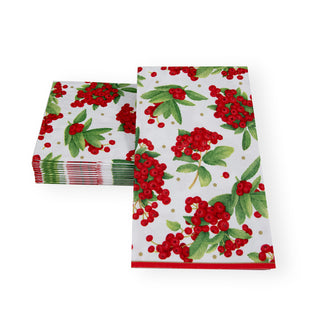 Christmas Berry Red Guest Towel