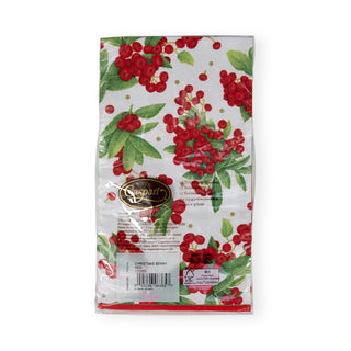 Christmas Berry Red Guest Towel
