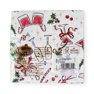 Let's Be Merry Napkin Cocktail