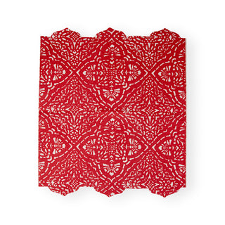 Annika Red-Paper Linen Guest Towel Airlaid Die-Cut 12-In