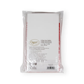 Annika Red-Paper Linen Guest Towel Airlaid Die-Cut 12-In