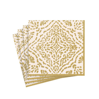 Annika Ivory/Gold Napkin Cocktail