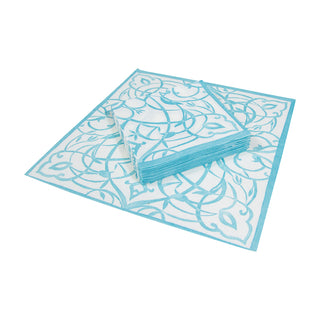 Algarve Aqua-Paper Linen Napkin Airlaid Cocktail-15 In