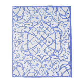 Algarve Ceramic Blue-Paper Linen Guest Towels Airlaid - 12 In